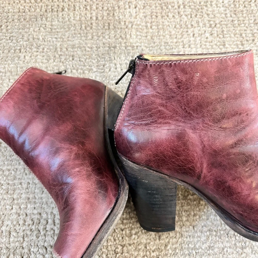 Bed|Stu Onset Bootie Womens Size 8.5 Burgundy - Picture 12 of 12